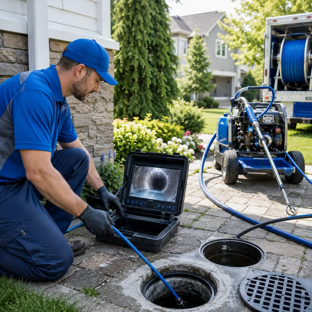 Outdoor drain cleaning professionals serving Floyds Knobs, IN